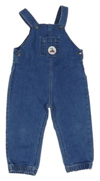 Modré laclové rifle s autem Smile