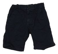 Tmavomodré plátěné chino kraťasy Tom Tailor