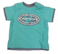 Světlemodré tričko s nápisem Esprit 