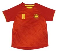 Červený fotbalový dres s číslem H&M