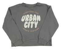 Šedá crop mikina s nápisem Primark