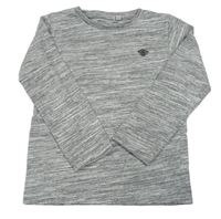 Šedo-bílo-černé melírované triko s opičkou Next