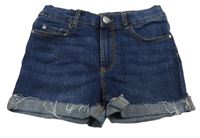 Tmavomodré MID RISE riflové kraťasy Denim Co.