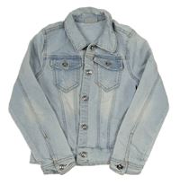 Světlemodrá riflová crop bunda s prošoupáním Matalan