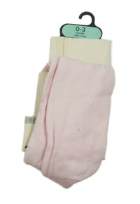 Nové - světlerůžové punčocháče se srdíčky George