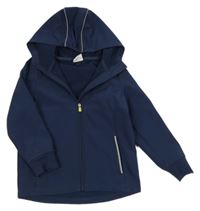 Tmavomodrá softshellová bunda s kapucí Topolino