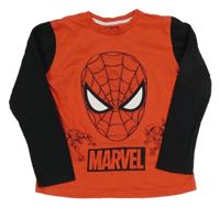 Červeno-černé triko s 3D Spider-manem PRIMARK
