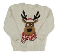 Smetanový svetr se sobem H&M