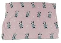 Světlerůžová plyšová deka s Minnie George