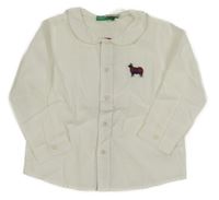 Nové - bílá košile s beranem Benetton