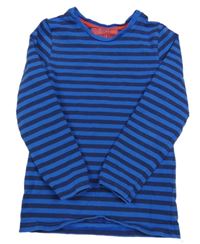 Safírovo-tmavomodré pruhované pyžamové triko M&S