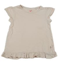 Světlepudrové tričko s volánkem lupilu