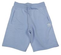 Světlemodrofialové teplákové kraťasy Adidas
