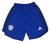 Safírové funkční fotbalové kraťasy se znakem Adidas
