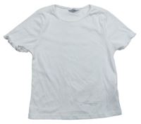 Krémové žebrované tričko Primark