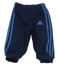 Tmavomodré tepláky s logem Adidas