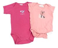 2x body - fuchsiové s lízáky + růžové s tygrem