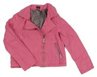 Tmavorůžový koženkový podšitý křivák Kiki&Koko