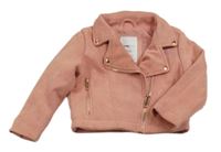 Starorůžový semišový podšitý křivák Sinsay