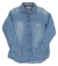 Modrá košile riflového vzhledu Esprit