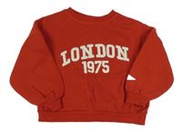 Červená mikina s nápisem Zara