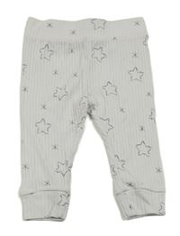 Světlešedé žebrované lehké tepláky s hvězdami So Cute