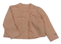 Růžová propínací mikina s mašlí Tom Tailor