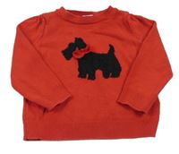 Červený svetr se psem GAP