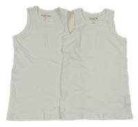 2x bílé tílko Tchibo