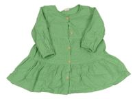 Zelené pruhované propínací šaty H&M