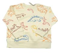 Nové - Krémová mikina s dinosaury Primark