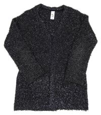 Černý třpytivý svetrový cardigan C&A