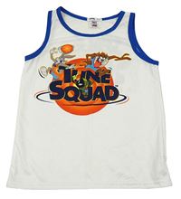 Bílé sportovní tílko se Space Jam Sinsay