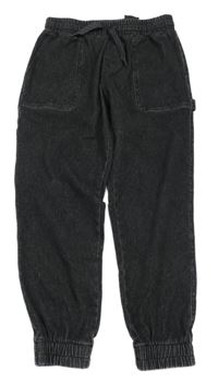 Černé jogger cargo cuff rifle H&M