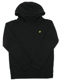 Černá mikina s nášivkou a kapucí Lyle&Scott