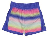Fialovo-barevné batikované šusťákové kraťasy Skechers