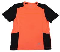 Neonově oranžovo-černé sportovní funkční tričko Pro Touch