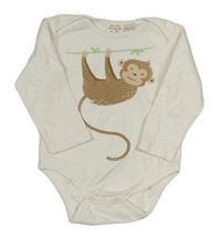 Bílé body s opicí Zara