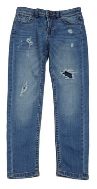 Světlemodré skinny rifle s dírami George