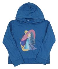 Modrá lehká mikina s Frozen a kapucí 