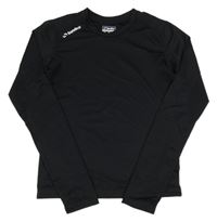 Černé sportovní funkční triko s logem Sondico