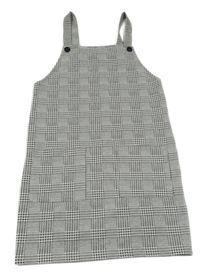 Černo-šedé vzorované laclové úpletové šaty Primark