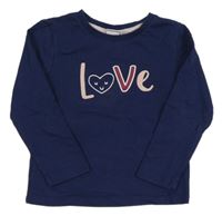 Tmavomodrá lehká mikina s nápisem manguun