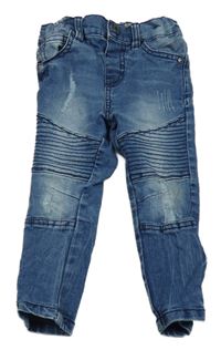 Tmavomodré skinny rifle s žebrováním Denim Co.