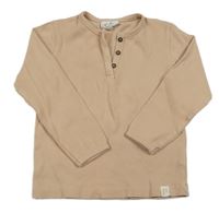 Béžové žebrované triko Topolino