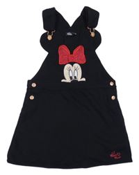Černé teplákové laclové šaty s Minnie Disney