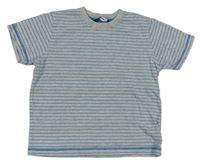 Šedo-modré pruhované tričko George