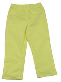 Žluté crop džegíny H&M
