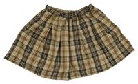 Hnědá kostkovaná sukně zn. Shein