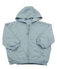 Světlemodrá propínací mikina s kapucí George